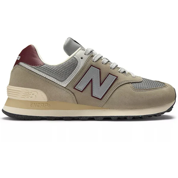 New Balance 574 Arid Stone Monarch Burgundy