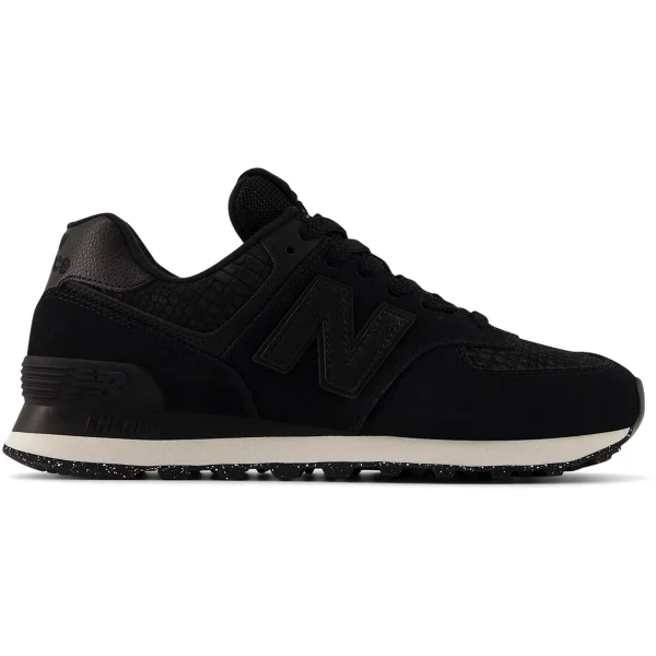 New Balance 574 Black Croc (Womens)