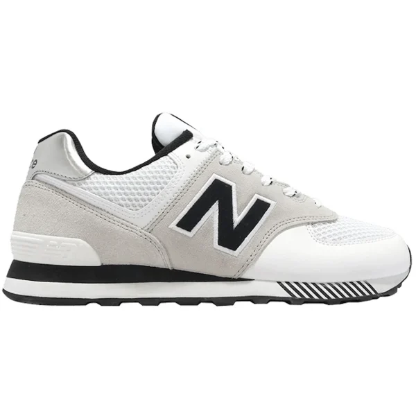 New Balance 574 White Black Grey