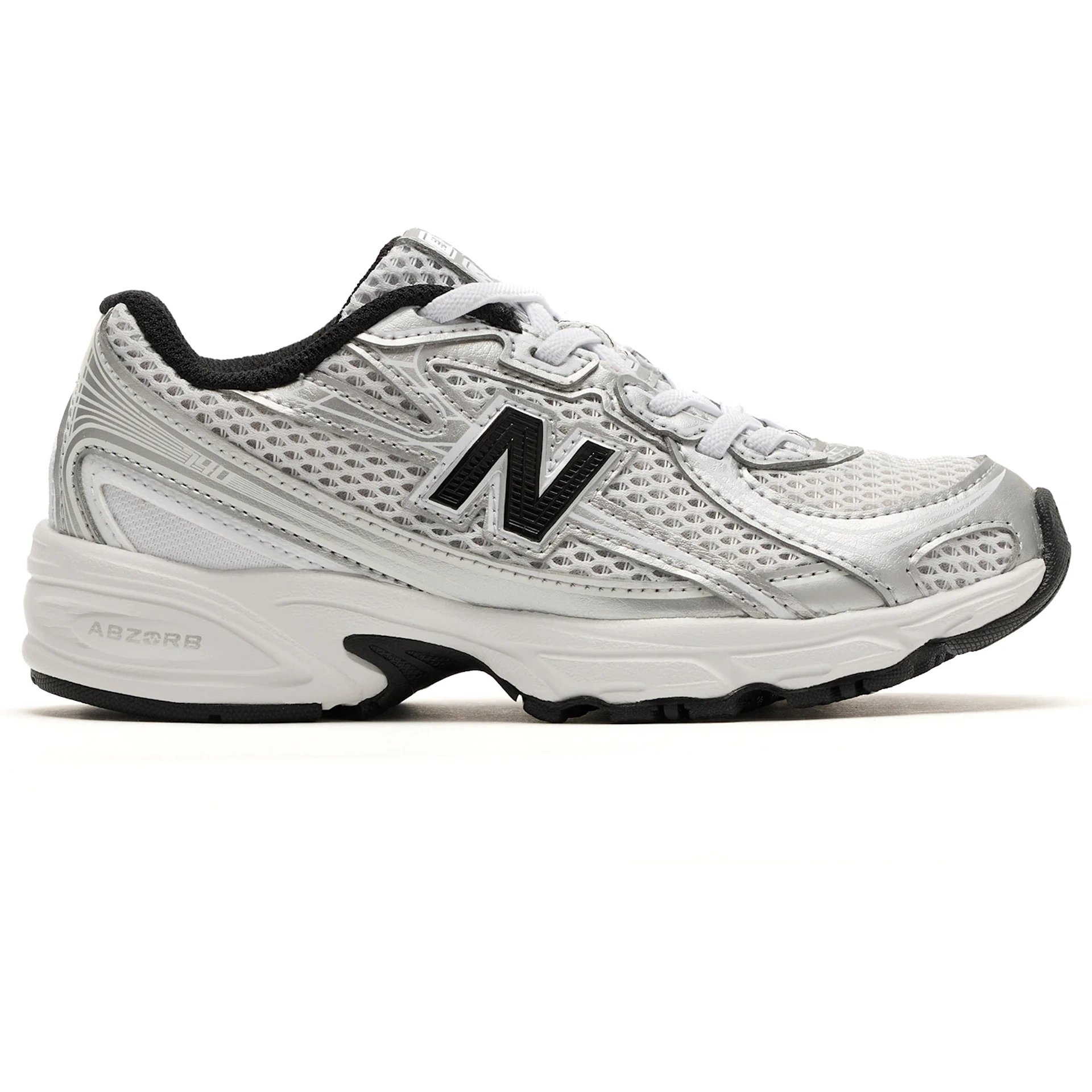 New Balance 740 Bungee Lace Grey Black (PS)