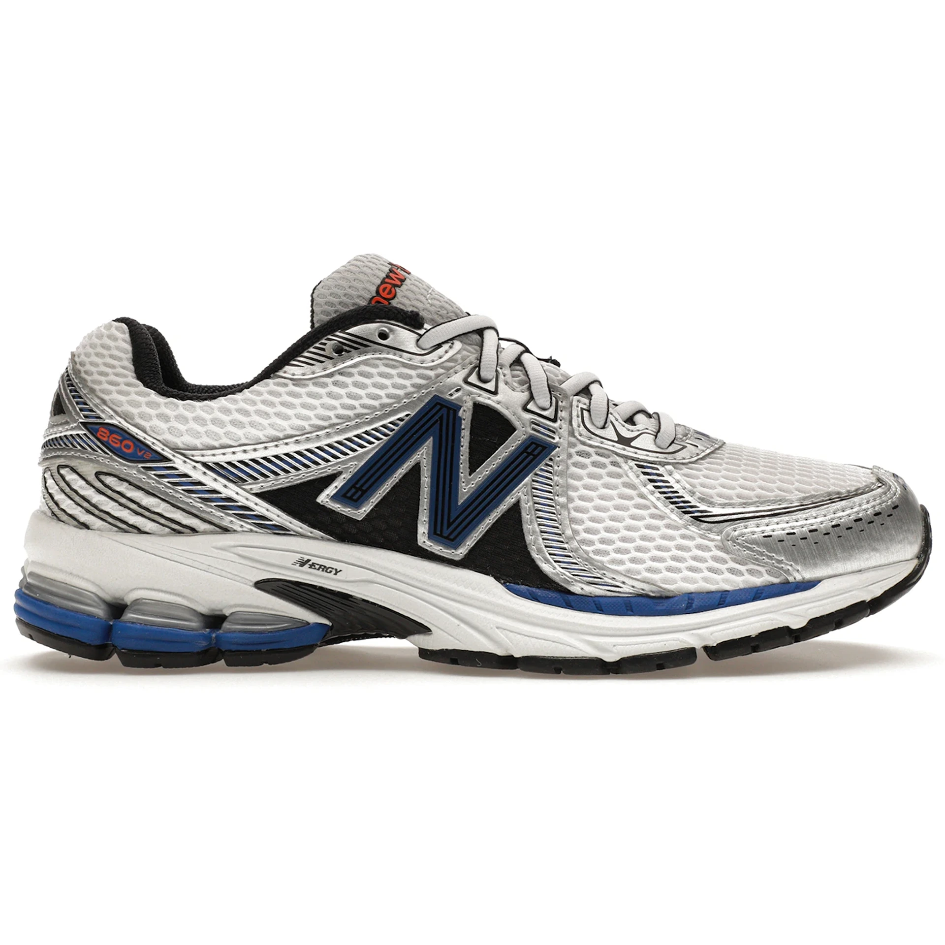 New Balance 860v2 White Team Royal Silver