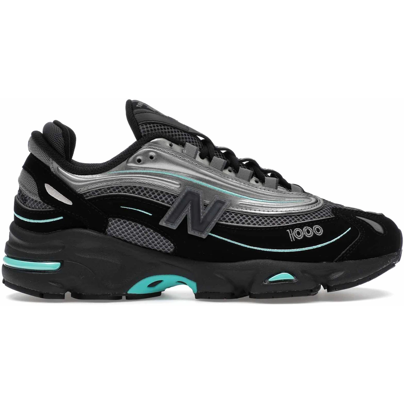 New Balance 1000 Black Teal 1 2