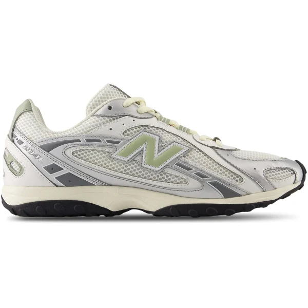 New Balance 204L Silver Metallic Sage Green