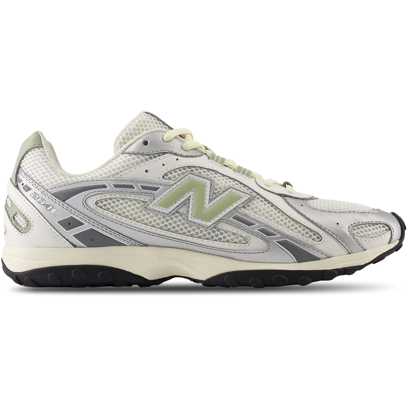 New Balance 204L Silver Metallic Sage Green