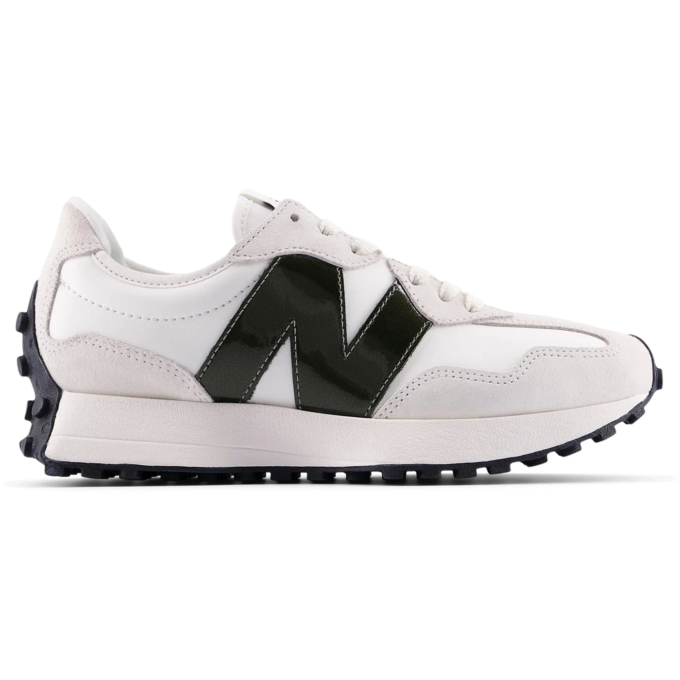 New Balance 327 White Dark Green (Women's)