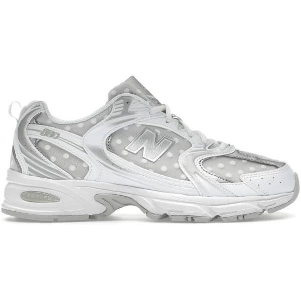 New Balance 530 Silver Metallic Polka Dots