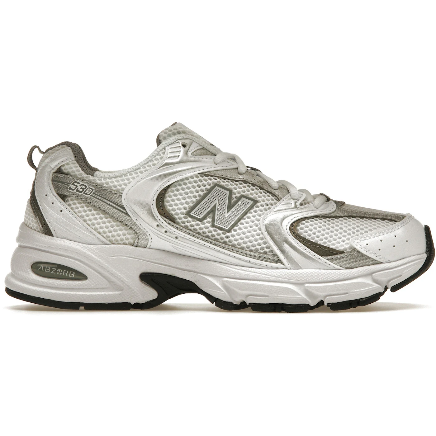 New Balance 530 White Silver Metallic
