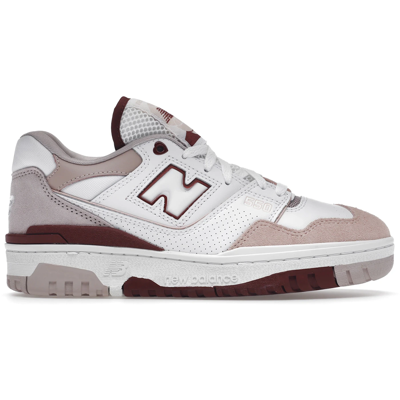 New Balance 550 White Scarlet Womens 1 3