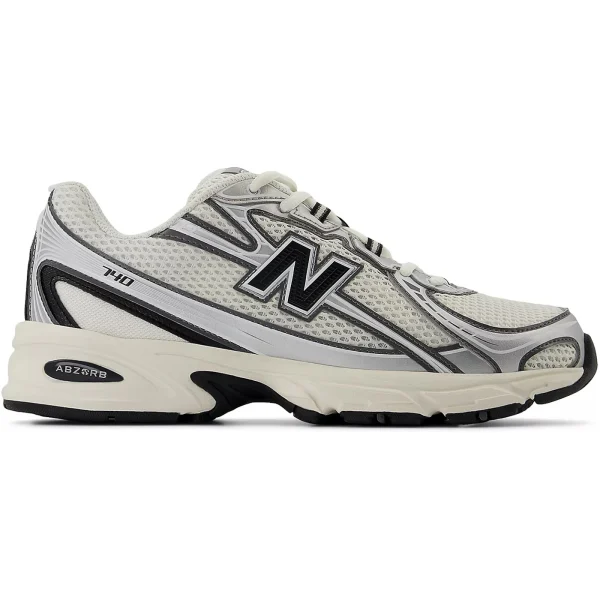 New Balance 740 Sea Salt Black Silver Metallic