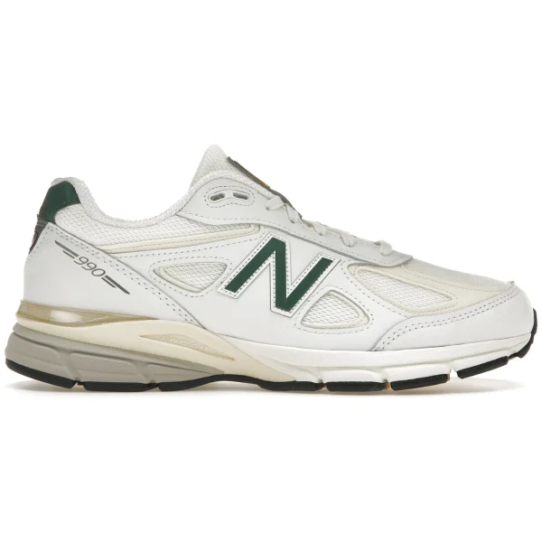 New Balance 990v4 MiUSA White Green