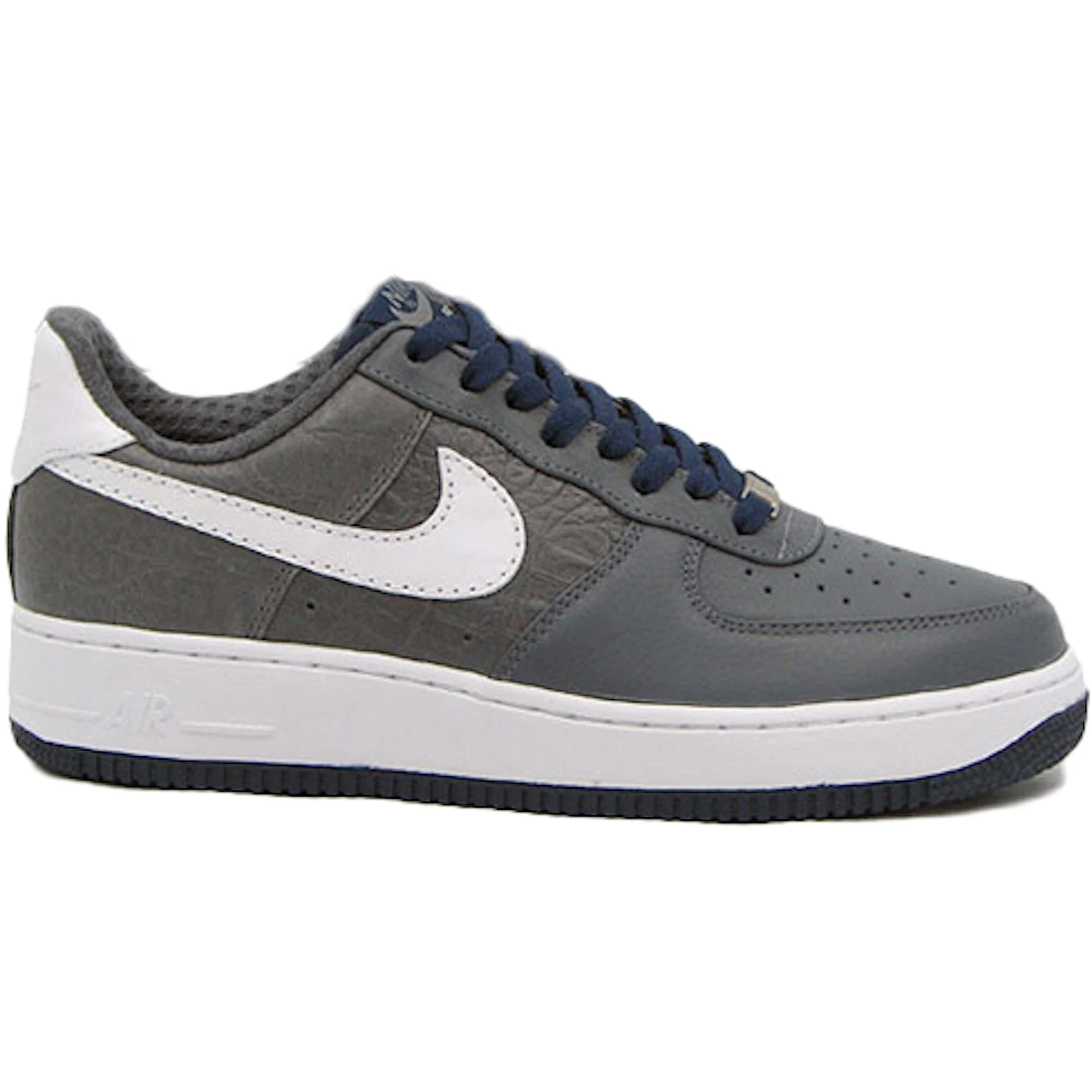 Nike Air Force 1 Low Premium Grey Navy Croc 1 3