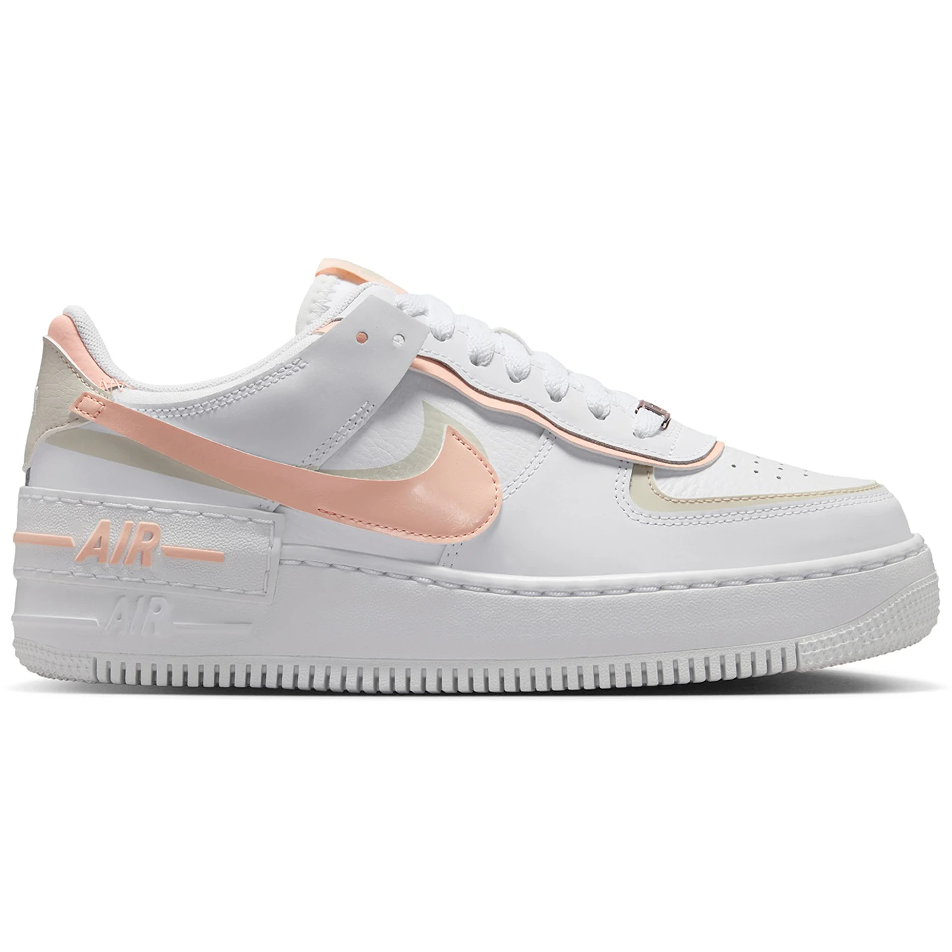 Nike Air Force 1 Low Shadow White Light Orewood Brown Washed Coral (Womens) 2 Nike Air Force 1 Low Shadow White Light Orewood Brown Washed Coral (Womens)