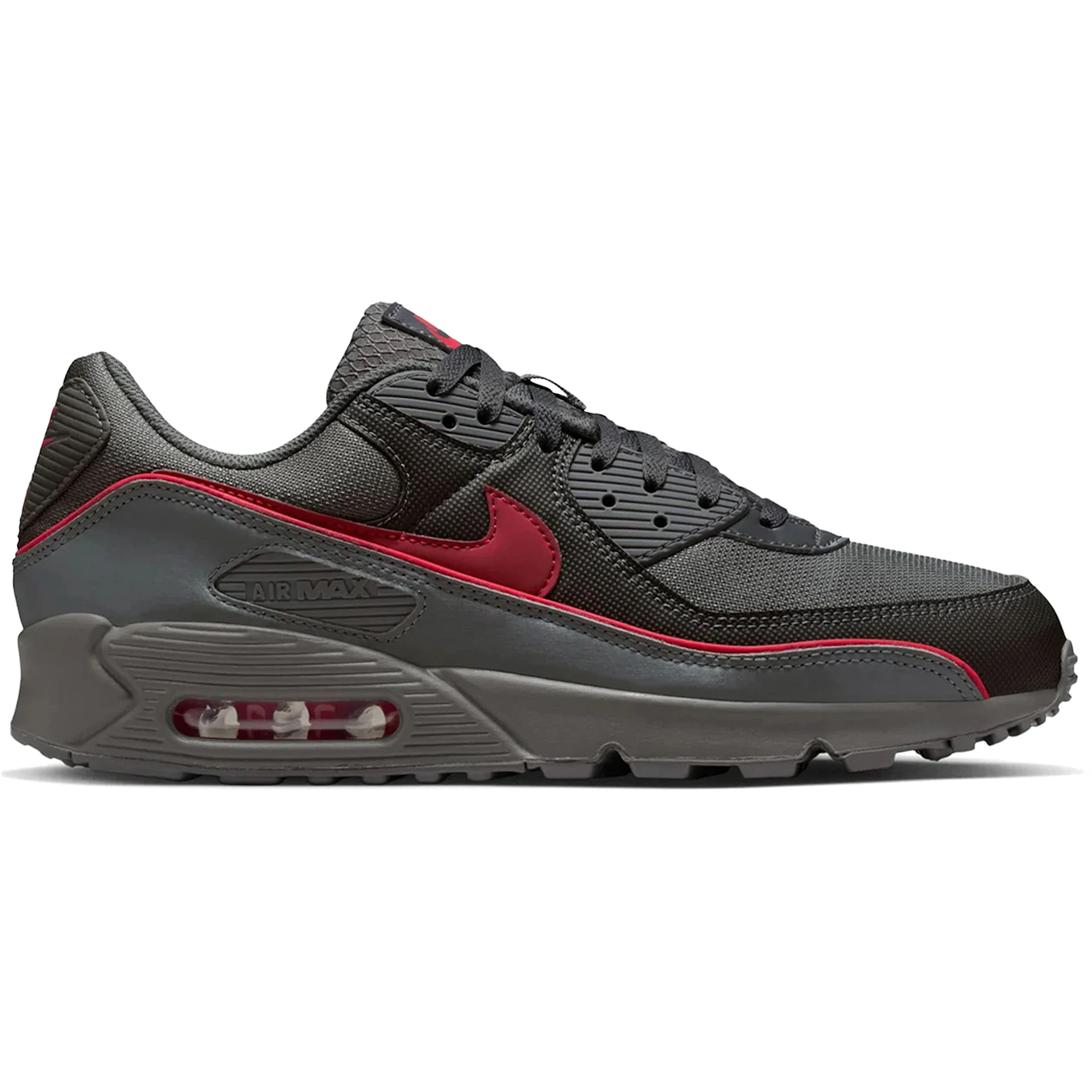 Nike Air Max 90 Premium Iron Grey University Red 1 Nike Air Max 90 Premium Iron Grey University Red 2