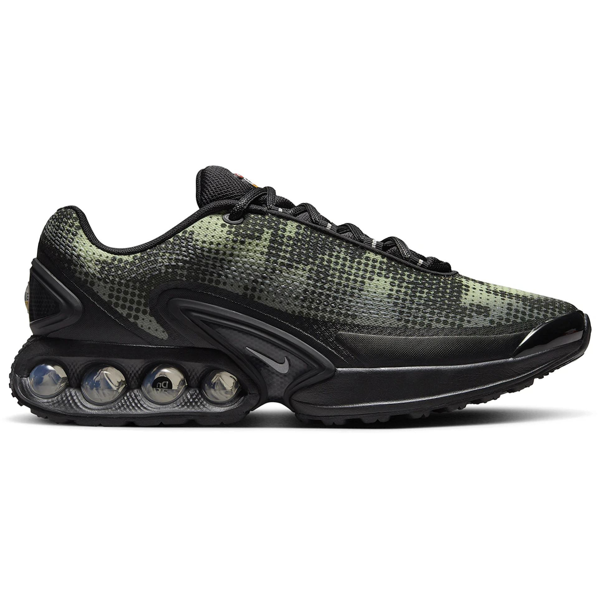 Nike Air Max Dn Black Olive Aura Medium Olive Metallic Silver