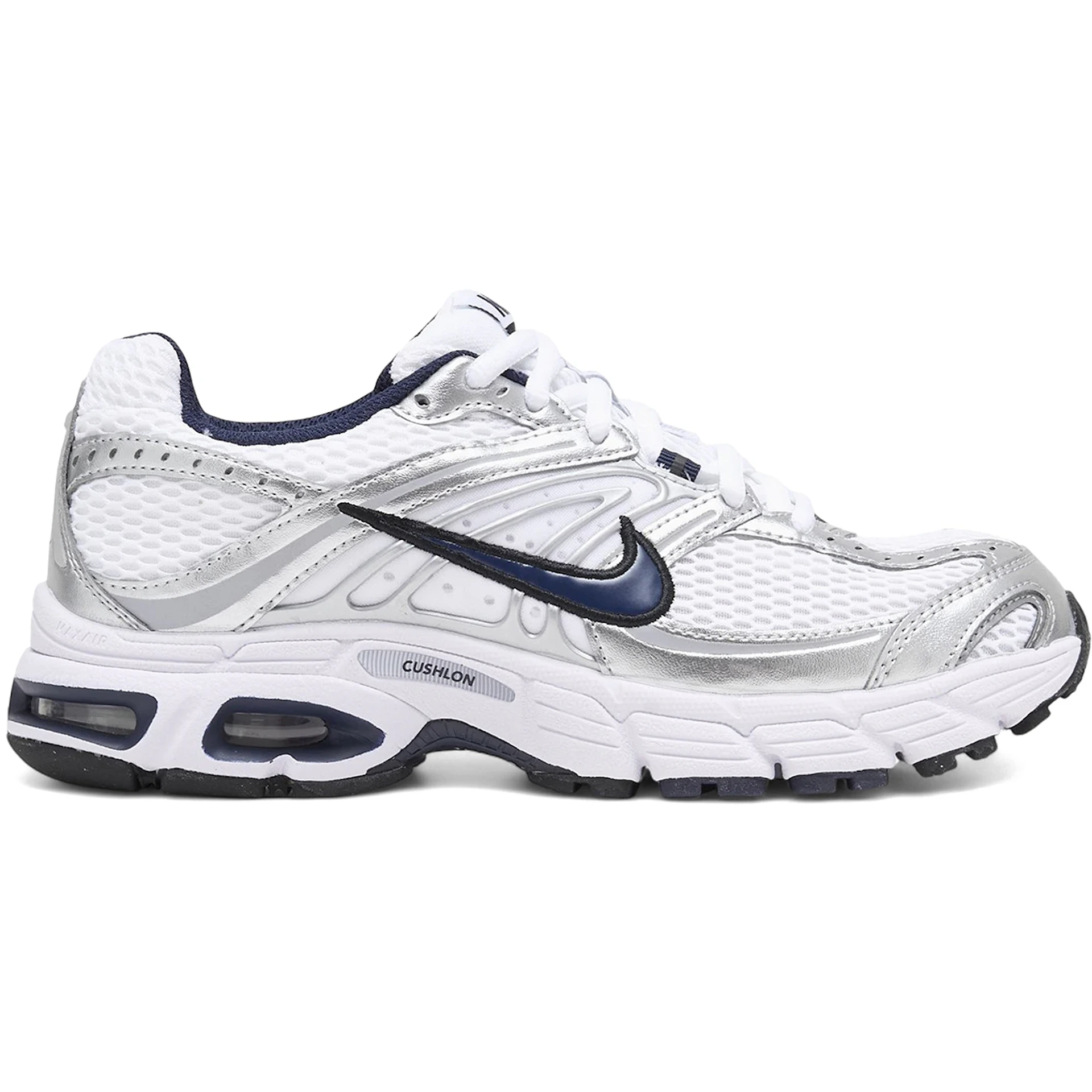 Nike Air Max Moto 2K White Navy Metallic Silver (Womens) 2 Nike Air Max Moto 2K White Navy Metallic Silver (Womens)