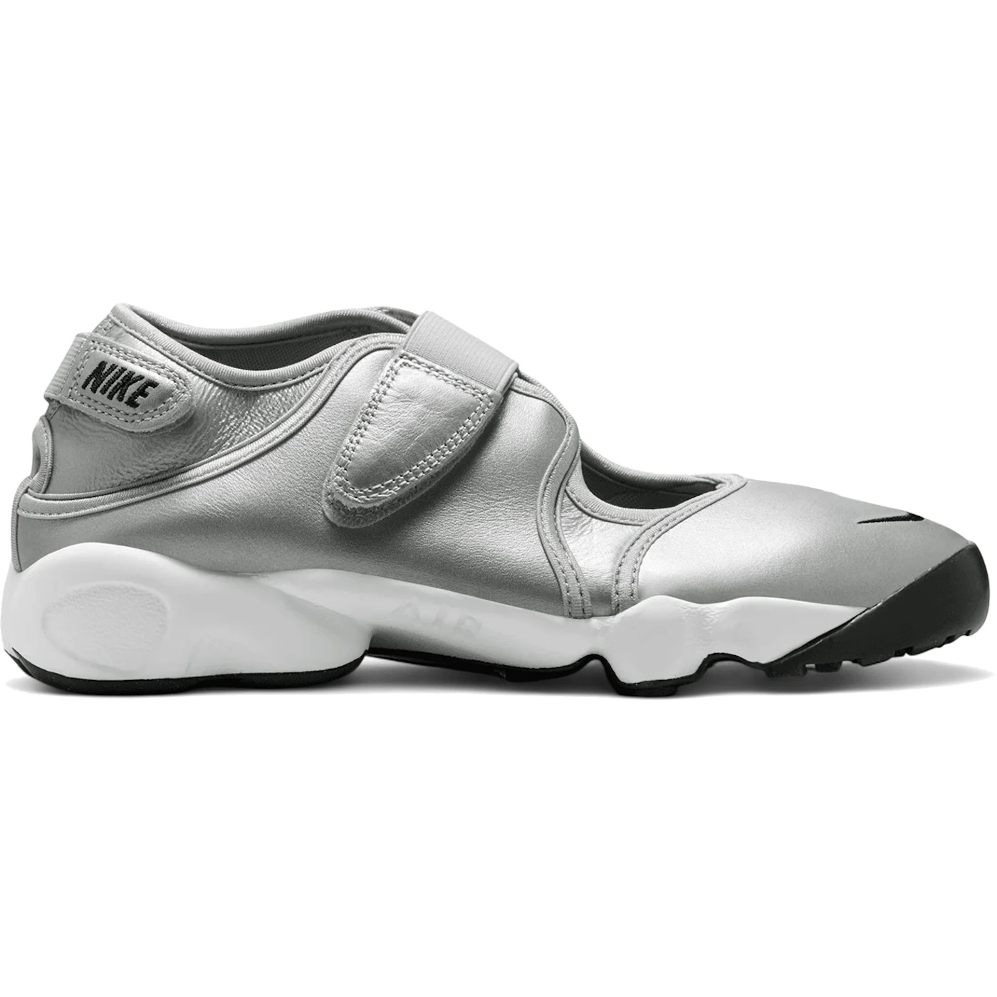 Nike Air Rift Leather Metallic Silver Sail (Womens)