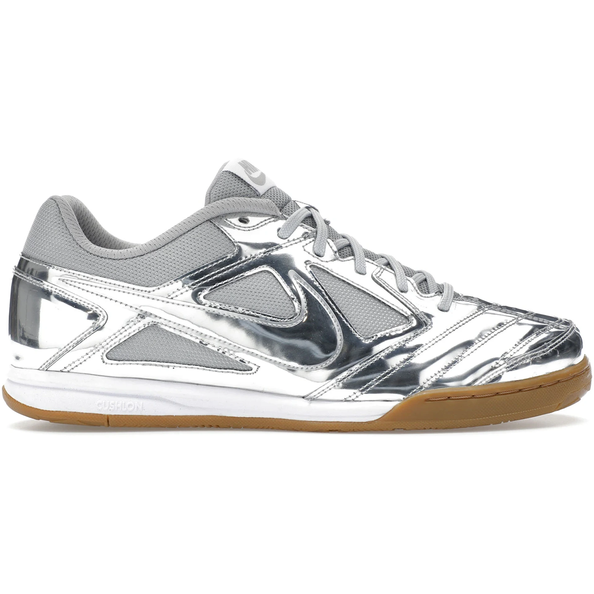 Nike Gato LV8 Metallic Silver White Gum Light Brown