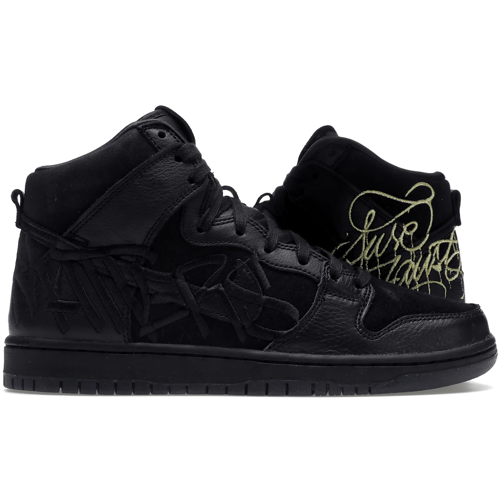 Nike SB Dunk High FAUST Black Gold 2 Nike SB Dunk High FAUST Black Gold