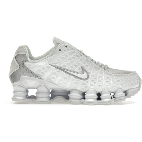 Nike Shox TL White Metallic Silver Max Orange (Women&rsquo;s)