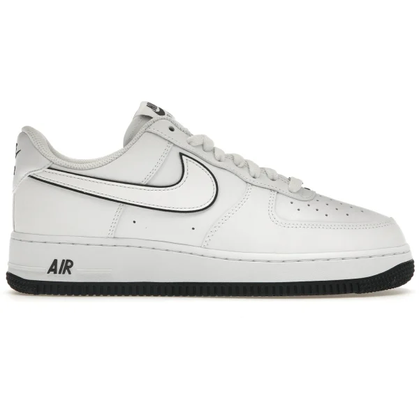 Nike Air Force 1 &rsquo;07 Low White Black Outline Swoosh