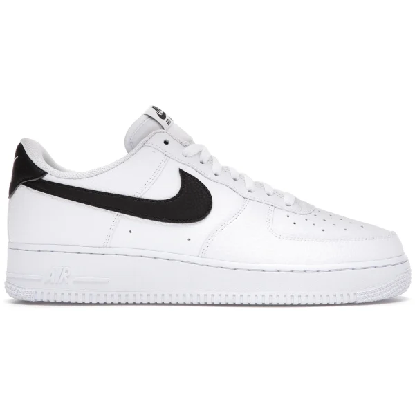 Nike Air Force 1 Low ’07 White Black Pebbled Leather