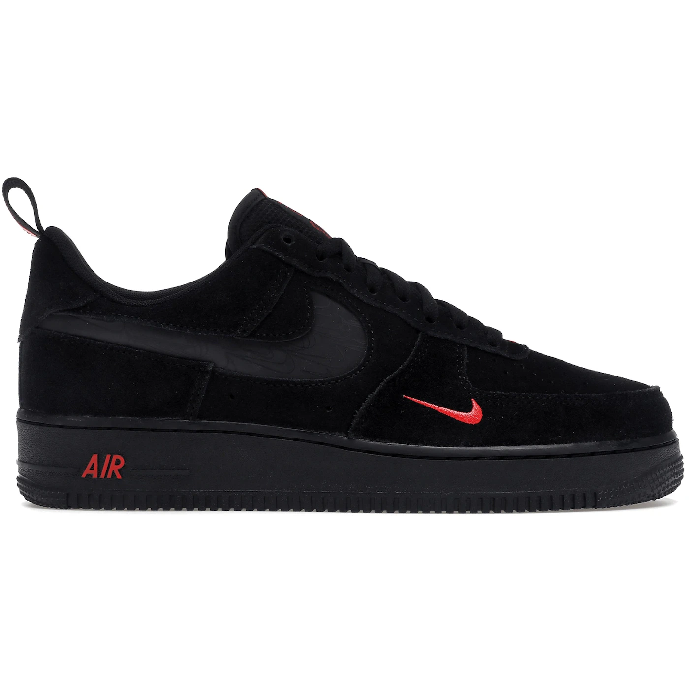 Nike Air Force 1 Low Multi-Swoosh Black Crimson 2 Nike Air Force 1 Low Multi-Swoosh Black Crimson