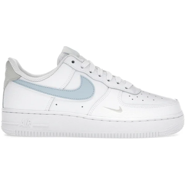 Nike Air Force 1 Low White Light Armory Blue Mini Swoosh (Women&rsquo;s)