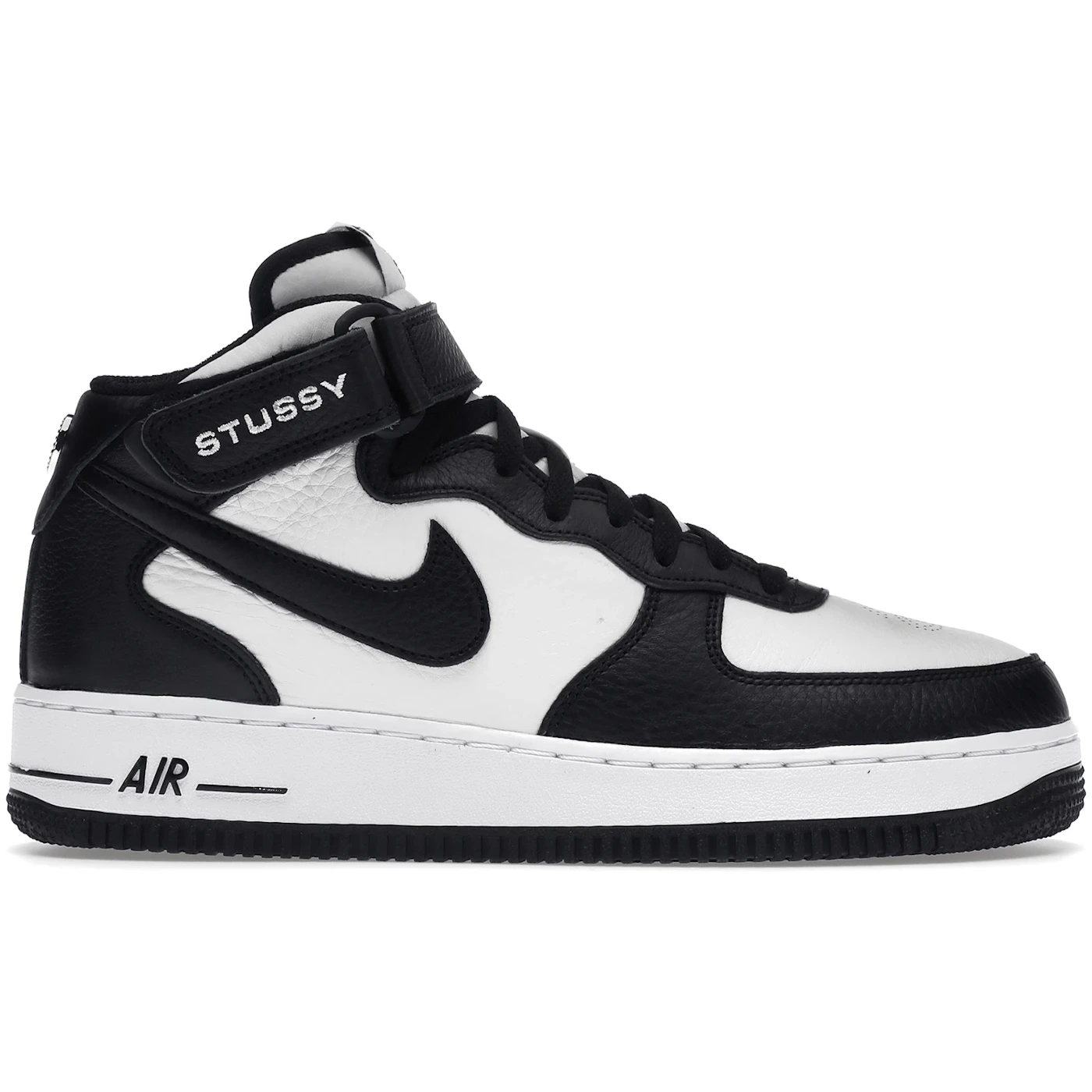 Nike Air Force 1 Mid Stussy Light Bone Black 3 Nike Air Force 1 Mid Stussy Light Bone Black