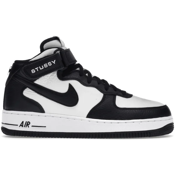 Nike Air Force 1 Mid Stussy Light Bone Black