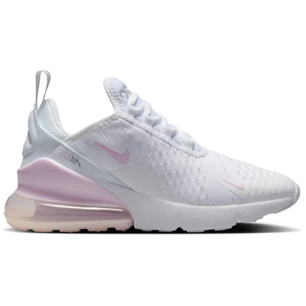 Nike Air Max 270 White Light Smoke Grey Pink Foam (GS)
