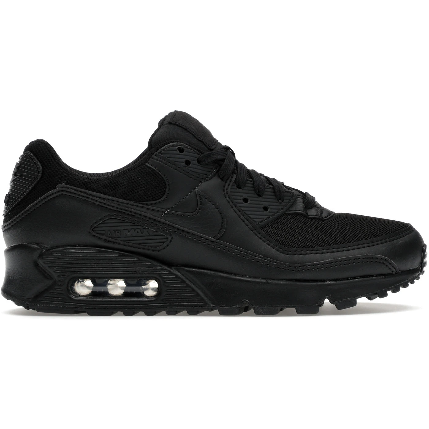 Nike Air Max 90 Triple Black (Women's) 2 Nike Air Max 90 Triple Black (Women's)