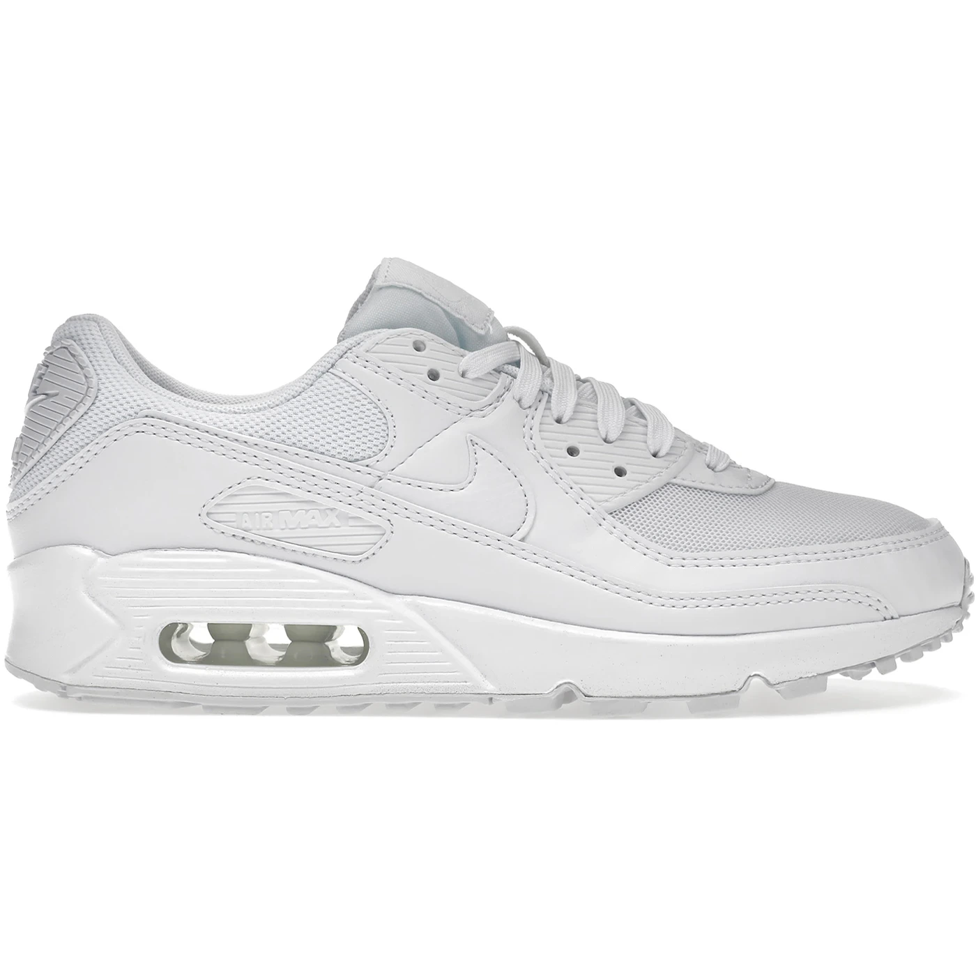 Nike Air Max 90 Triple White (2022) (Women's) 2 Nike Air Max 90 Triple White (2022) (Women's)