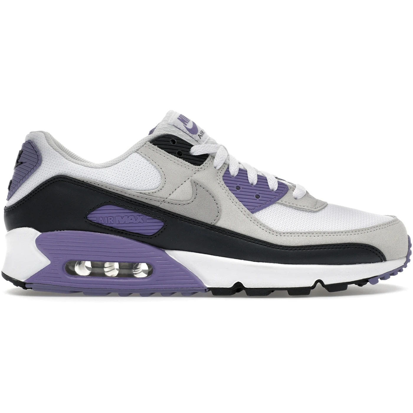 Nike Air Max 90 White Dusty Amethyst Photon Dust Light Smoke Grey