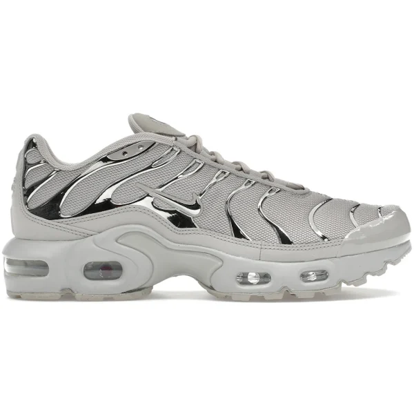 Nike Air Max Plus Light Iron Ore Gym Red Smoke Grey Metallic Silver (GS)