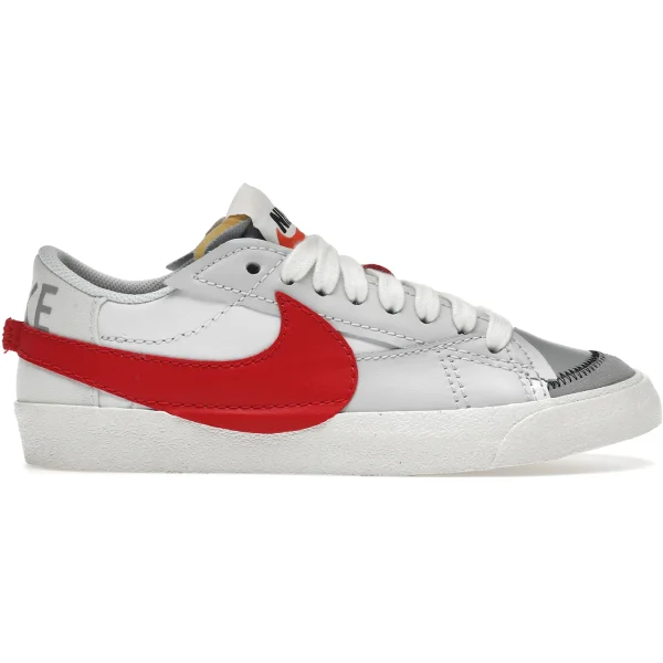 Nike Blazer Low 77 Jumbo White Photon Dust Light Smoke Grey University Red