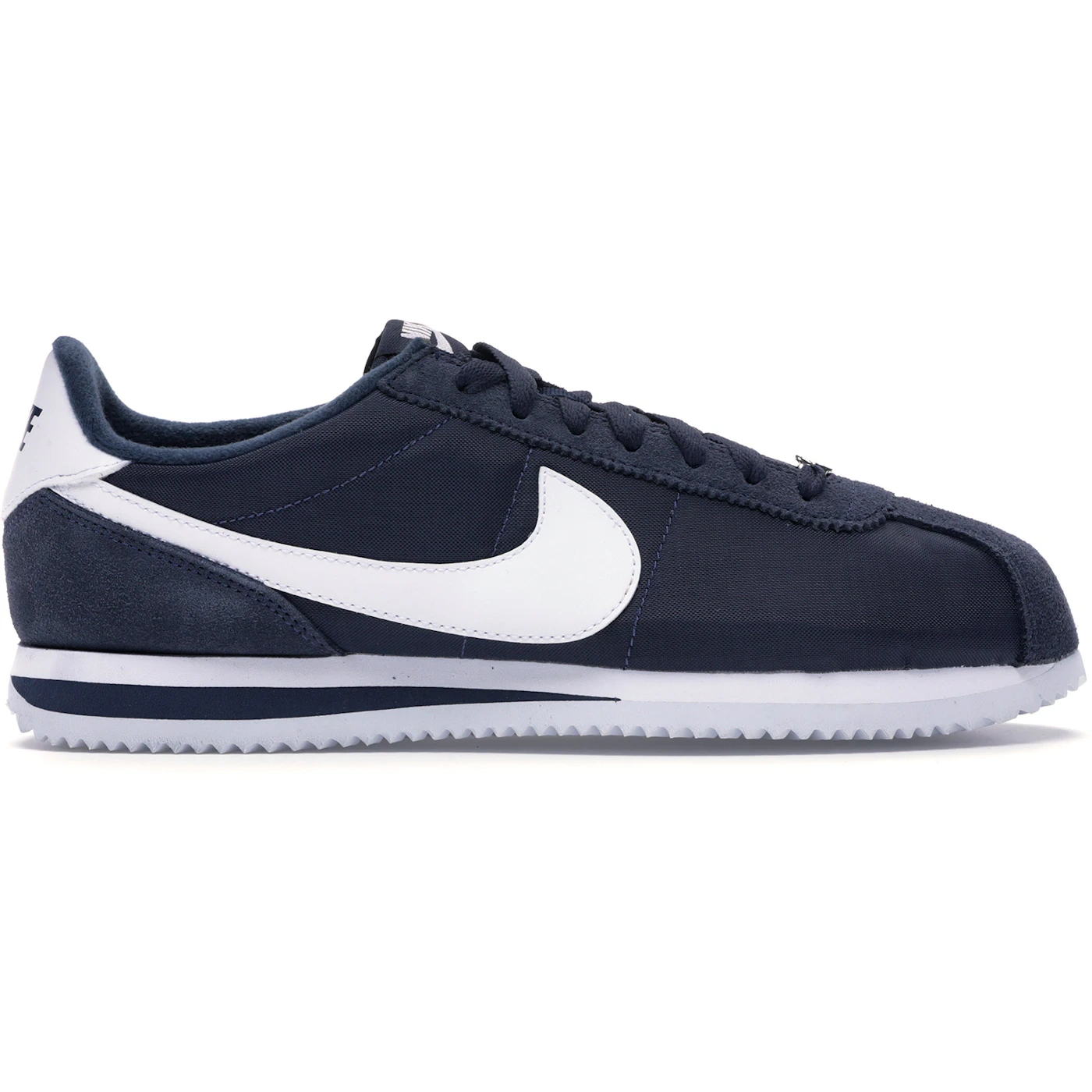 Nike Cortez Basic Nylon Obsidian White-Metallic Silver