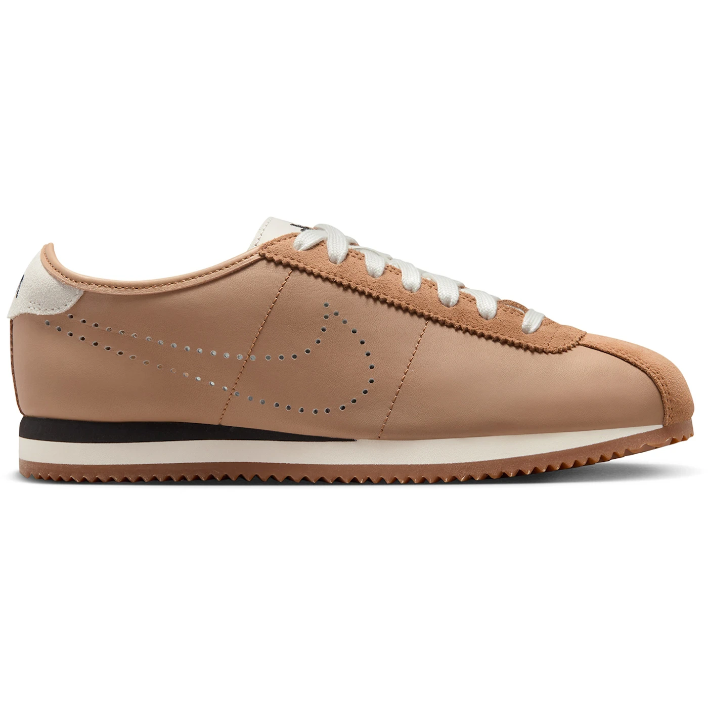 Nike Cortez Leather Pale Shale Sail Perforated Swoosh (Women's)