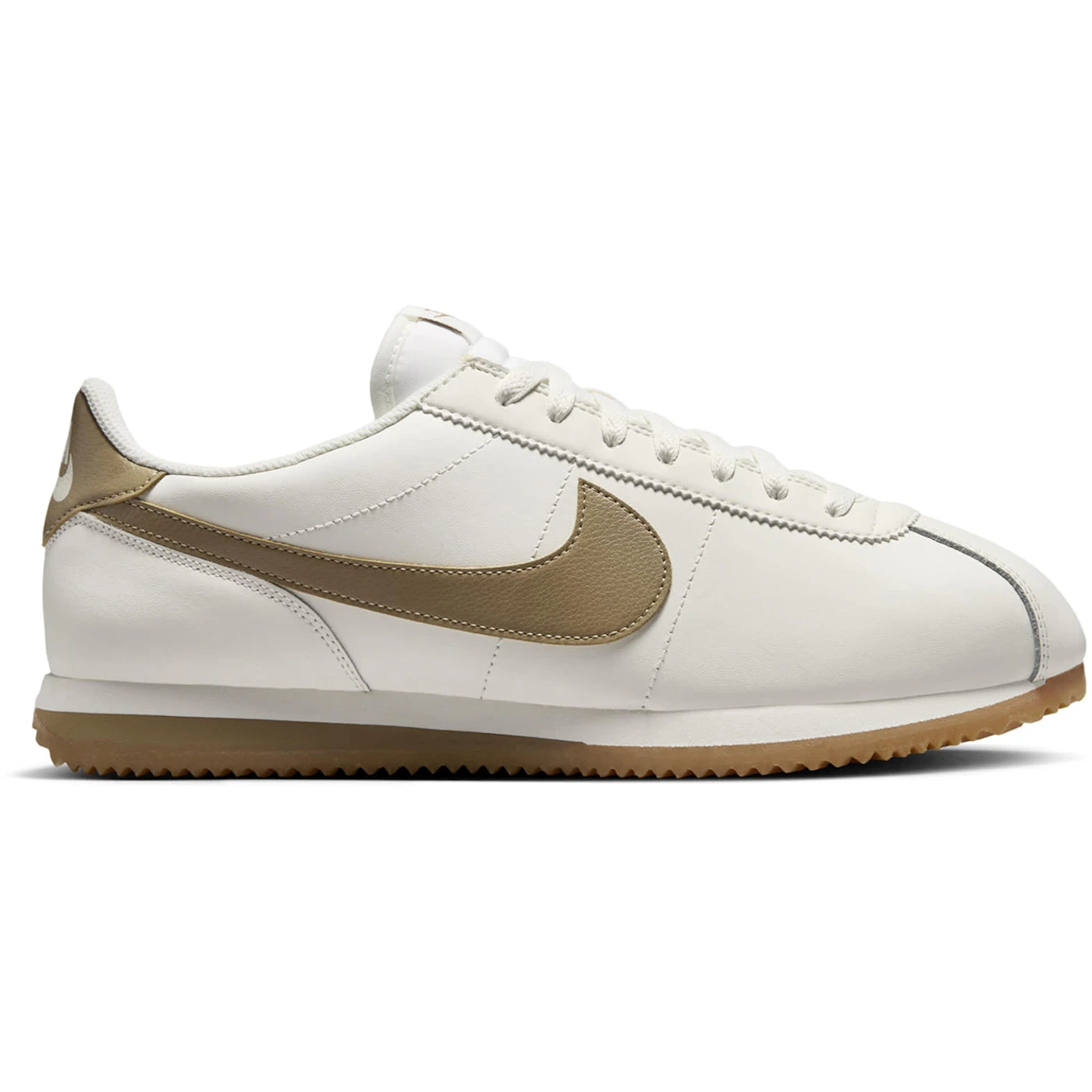 Nike Cortez Leather Sail Gum Yellow Parachute Beige 1 Nike Cortez Leather Sail Gum Yellow Parachute Beige