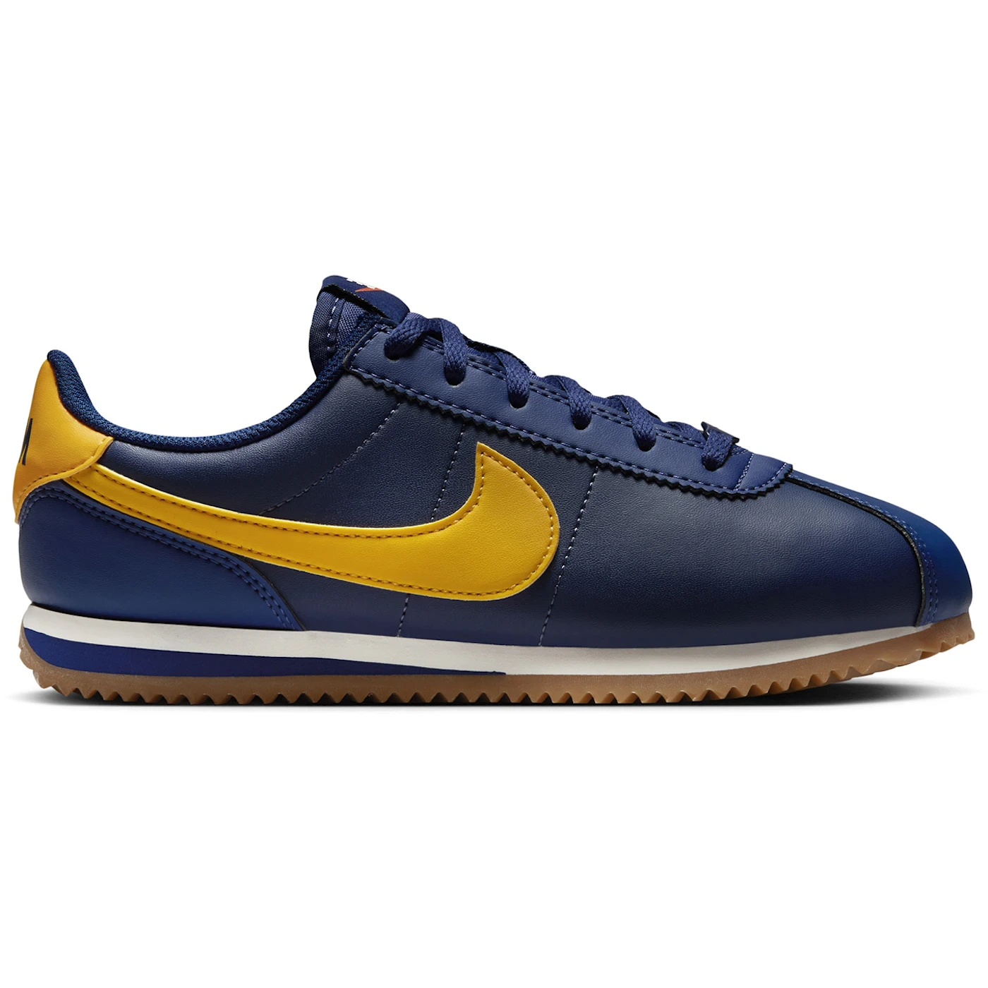 Nike Cortez Midnight Navy Blue Void Sail University Gold (GS) 2 Nike Cortez Midnight Navy Blue Void Sail University Gold GS 1 3