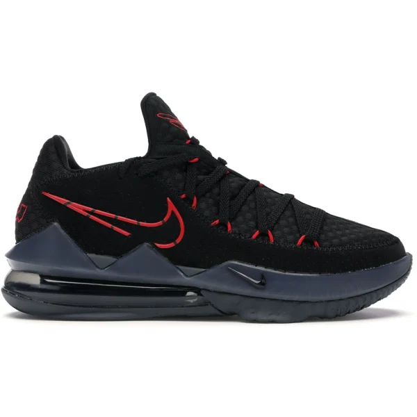Nike LeBron 17 Low Black Red Dark Grey