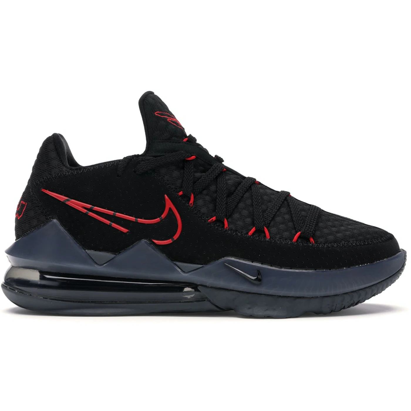 Nike LeBron 17 Low Black Red Dark Grey 2 Nike LeBron 17 Low Black Red Dark Grey