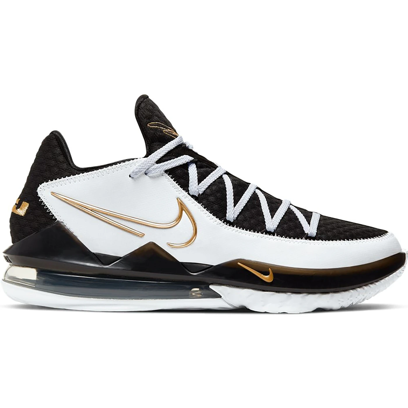 Nike LeBron 17 Low White Metallic Gold 3 Nike LeBron 17 Low White Metallic Gold