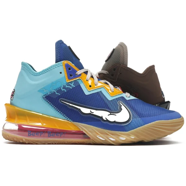 Nike LeBron 18 Low Wile E. vs Roadrunner Space Jam