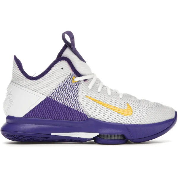 Nike LeBron Witness 4 White/Voltage Purple