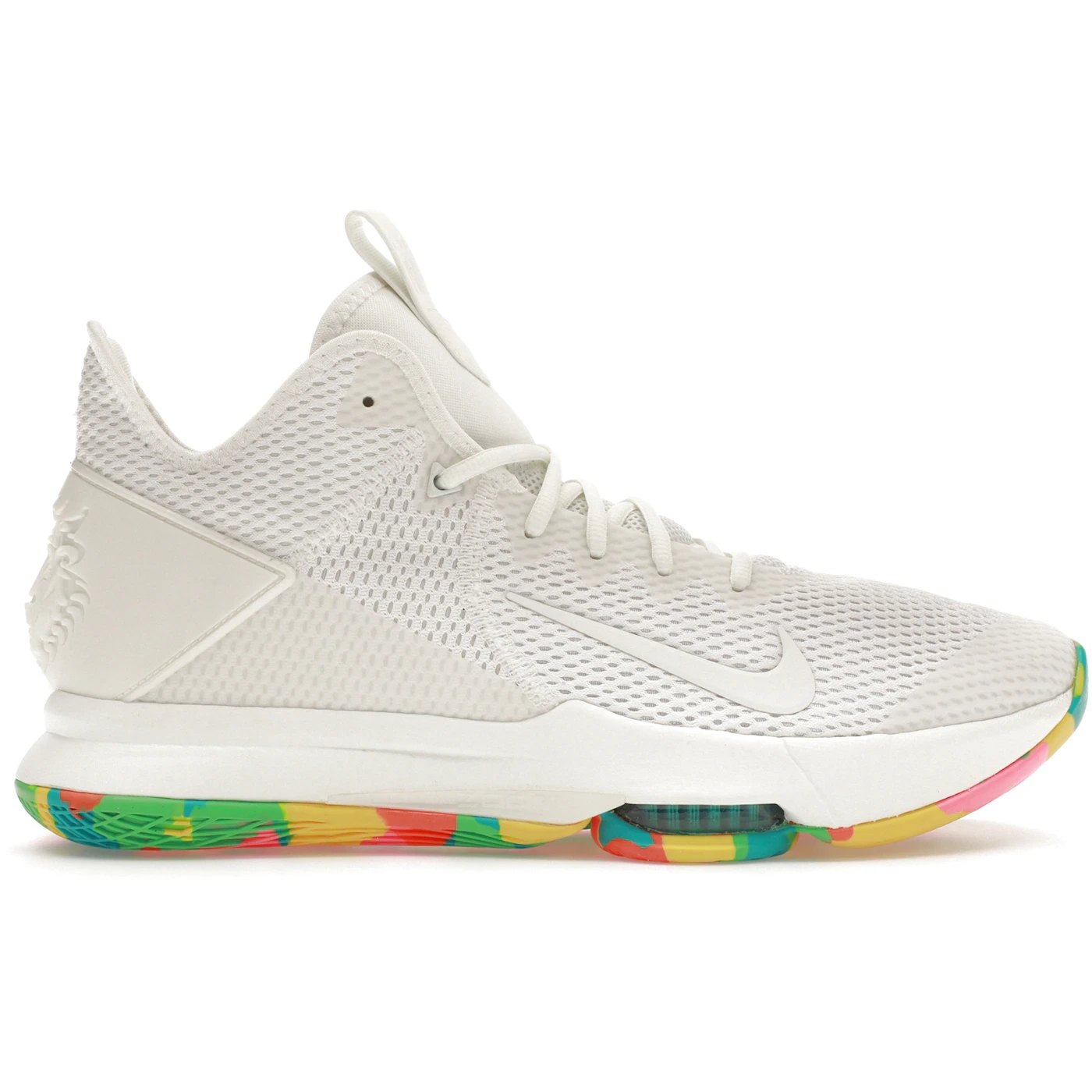 Nike LeBron Witness 4 White Multi Camo 3 Nike LeBron Witness 4 White Multi Camo