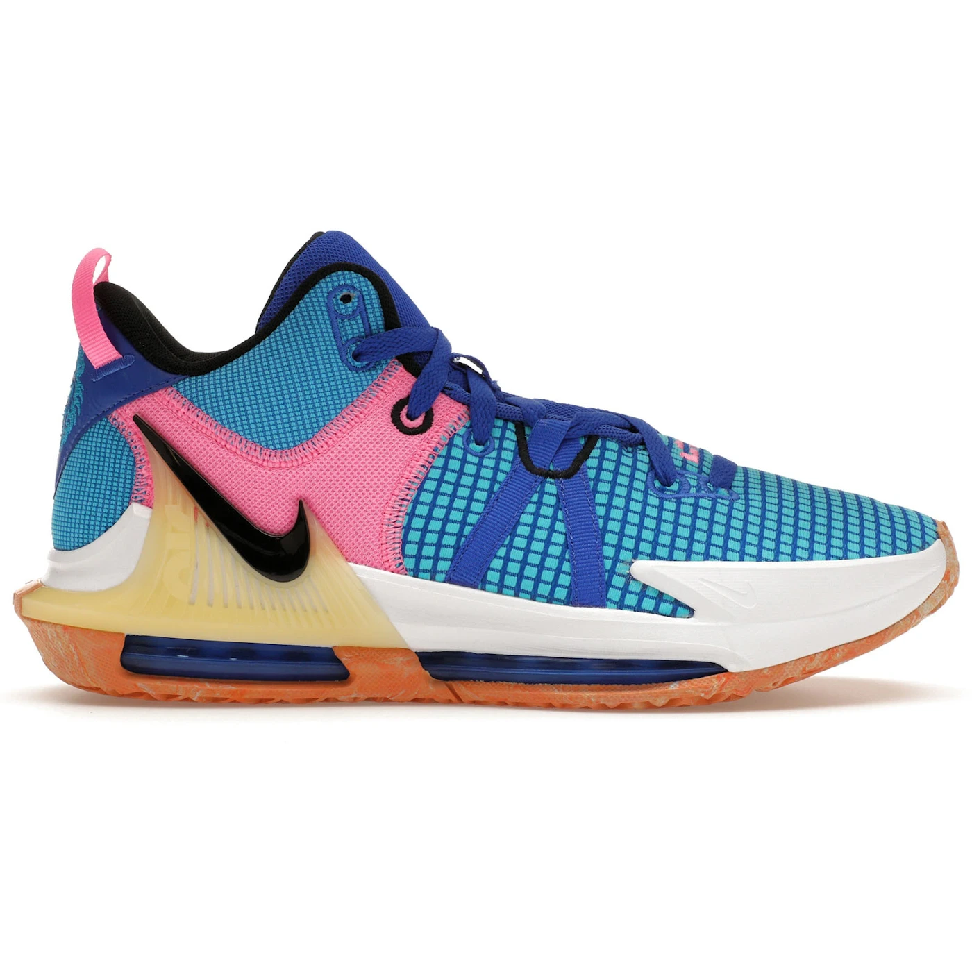 Nike LeBron Witness 7 Hyper Royal Blue Lightning White Black 1 Nike LeBron Witness 7 Hyper Royal Blue Lightning White Black