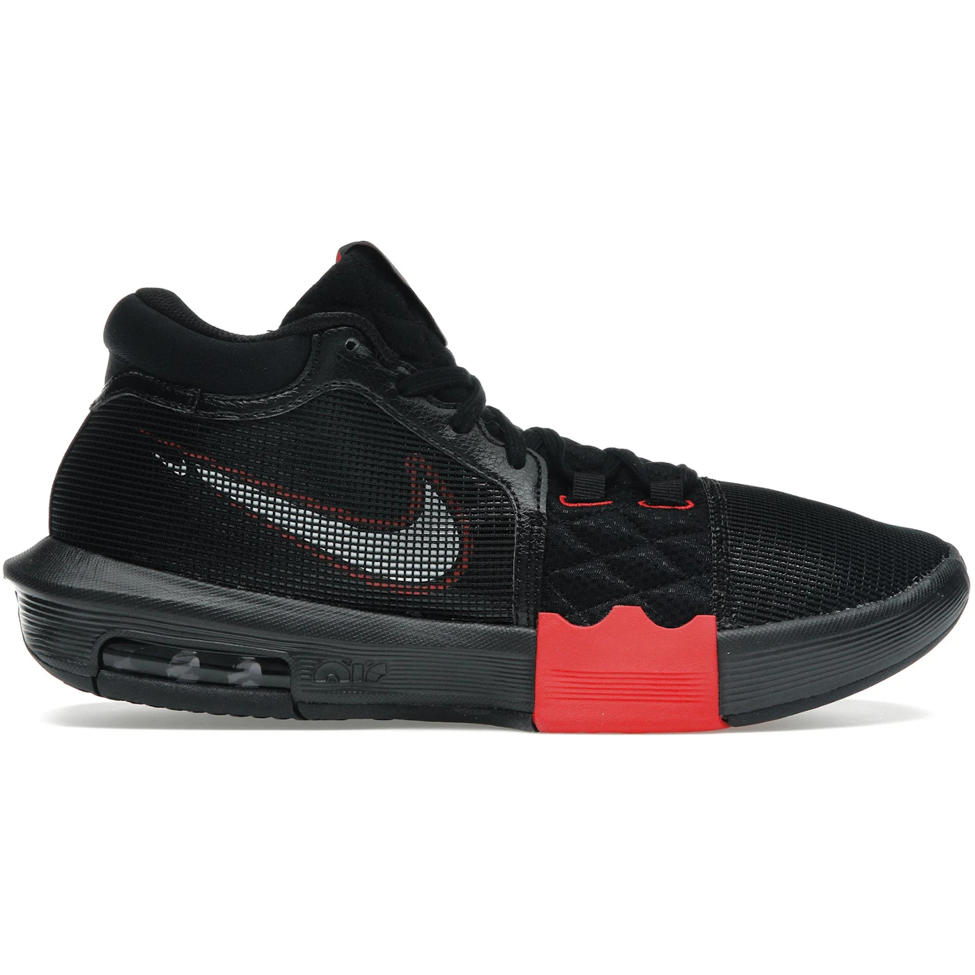 Nike LeBron Witness 8 Black University Red White 1 Nike LeBron Witness 8 Black University Red White