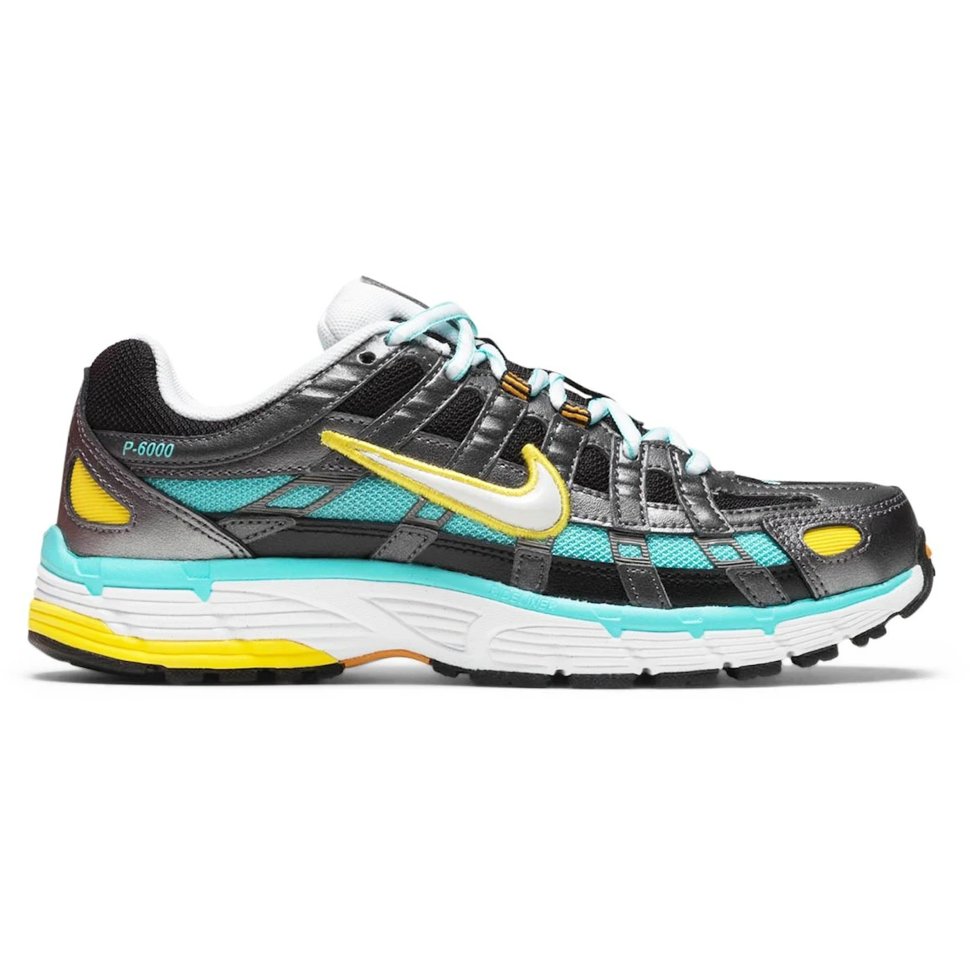 Nike P-6000 Black Teal Yellow (Women's)