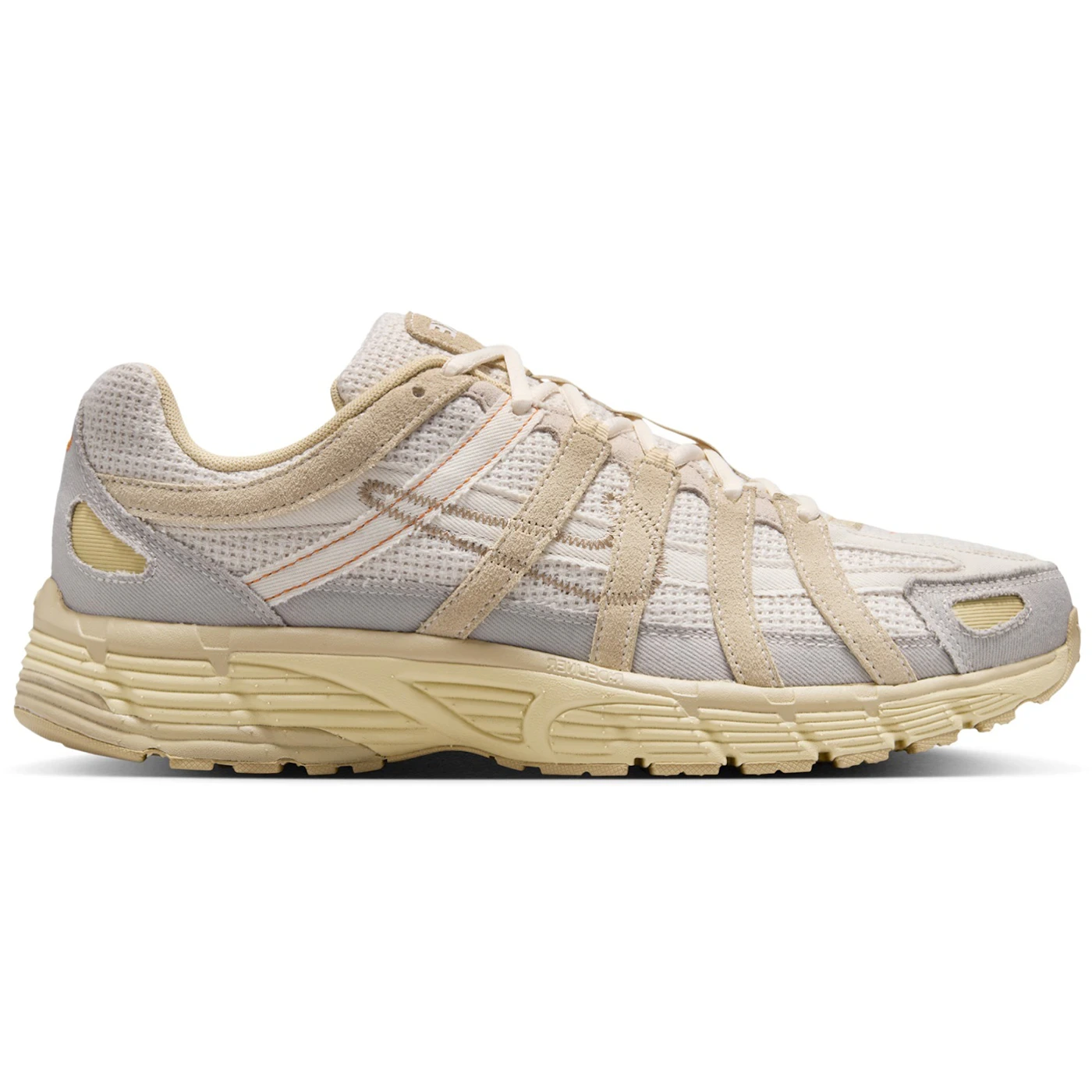 Nike P-6000 College Grey Khaki Safety Orange