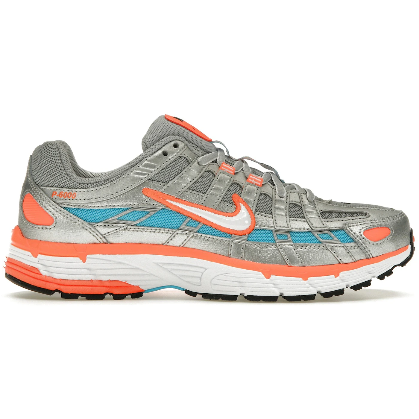 Nike P-6000 Metallic Silver Crimson Blue Fury (Women's)